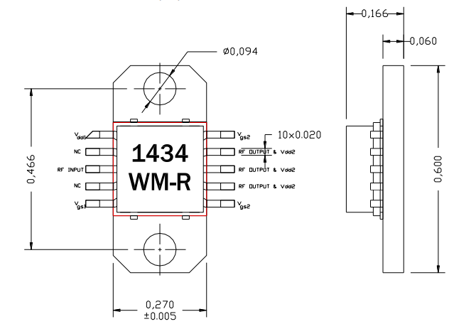 AM143438WM-EM-R L/S波段寬帶功率放大器
