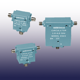 4925   隔離器和環形器-SMA（F）2.0至12.4 GHz循環器