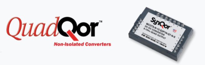 SynQor軍用四路輸出非隔離式 DC-DC 轉換器