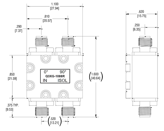 ?Q3XG-1088R_SMA混合耦合器Electro-Photonics